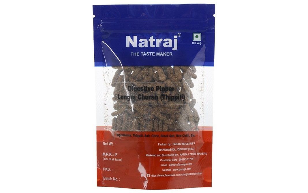 Natraj Digestive Pinper Longm Churan (Thippili)   Pack  60 grams